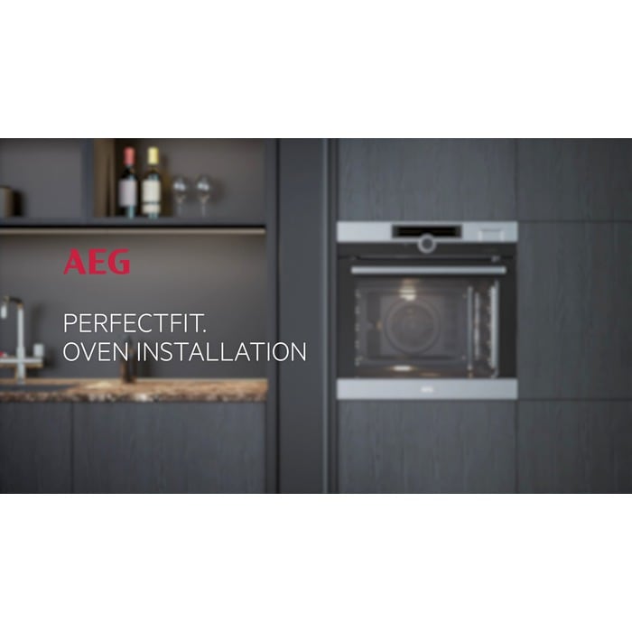 AEG 6000 Series BPE556060M Steam Bake Electric Single Built in Oven with Retractable Dials in Steinless Steel