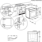 AEG 6000 Series BPS555060W Steam Bake Electric Single Built In Oven with Retractable Dials in White